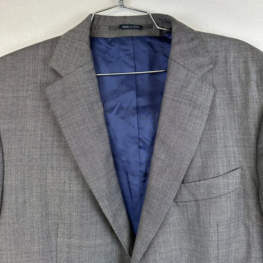 Suitsupply Pure Wool Super 110s Sport Coat Gray Blue‎ Lined EU 54 / 44R